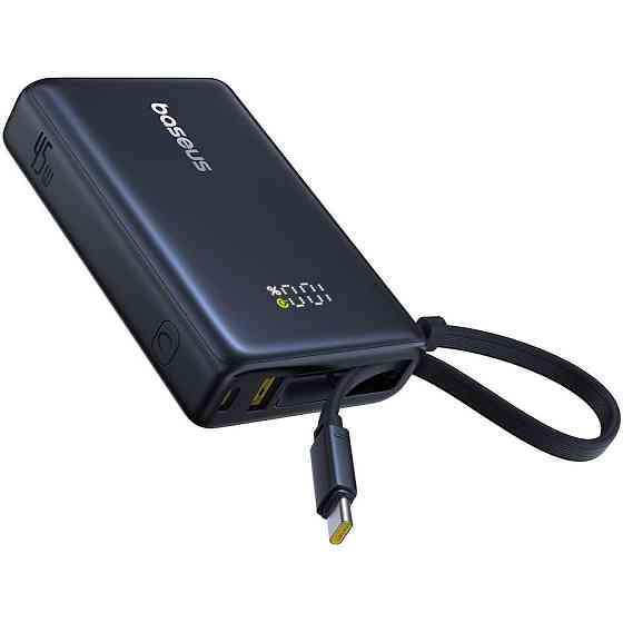 Зовнішній акумулятор Baseus PicoGo Digital Display Power Bank 10000mAh 45W Cosmic Black Киев