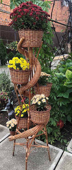 Цветочник плетеный из лозы Киев - изображение 5