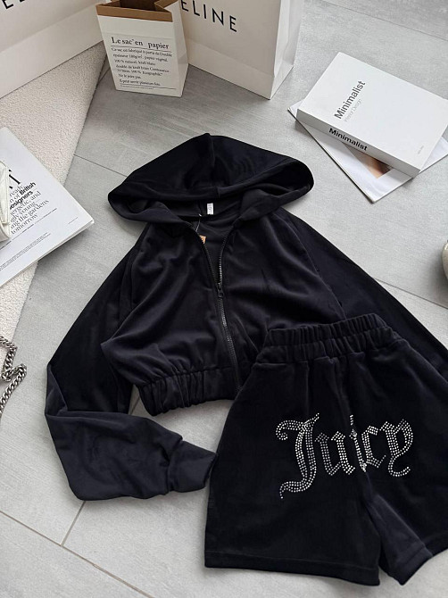 Женский стильный повседневный велюровый костюм Одесса - изображение 1