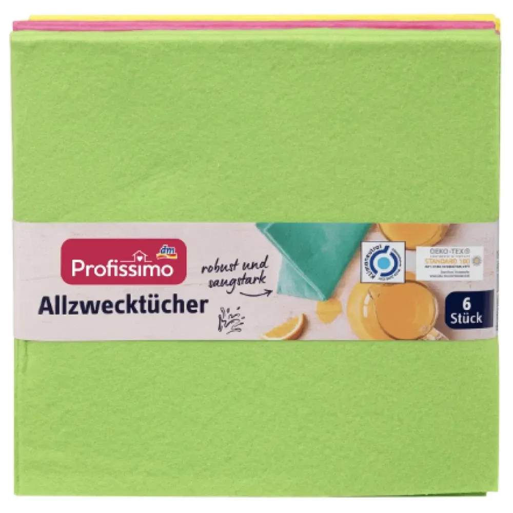 Набор универсальных салфеток для уборки Profissimo 6 шт Львов - изображение 1