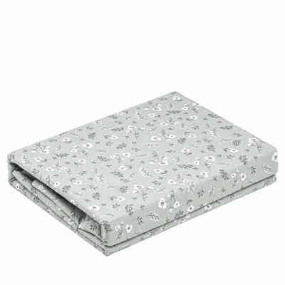 Постельное белье Ardesto Gloria сатин мелкие цветы, серый полуторный евро 160х220 (ART1622SS) Винница