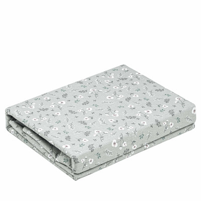 Постельное белье Ardesto Gloria сатин мелкие цветы, серый полуторный евро 160х220 (ART1622SS) Винница - изображение 3