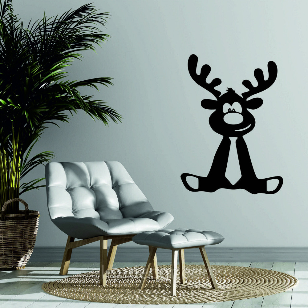 Декоративное настенное Панно «Олень», Декор на стену 110*80 см, Черный Киев - изображение 4