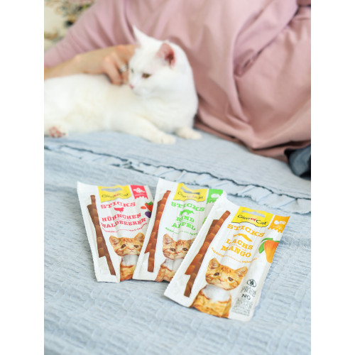 Ласощі GimCat Superfood Duo-Sticks для котів палички з яловичиною та яблуками 3 шт Київ - фото 3