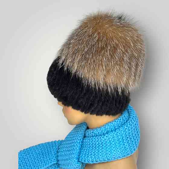 Шапка меховая женская Сюзанна Коричневый Харьков