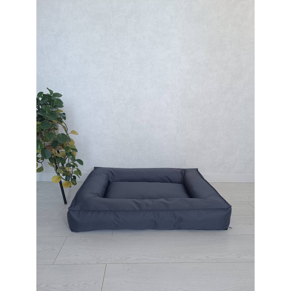 Водонепроницаемый лежак лежанка спальное место для животных со съемным чехлом графит XL (105см) Киев - изображение 3