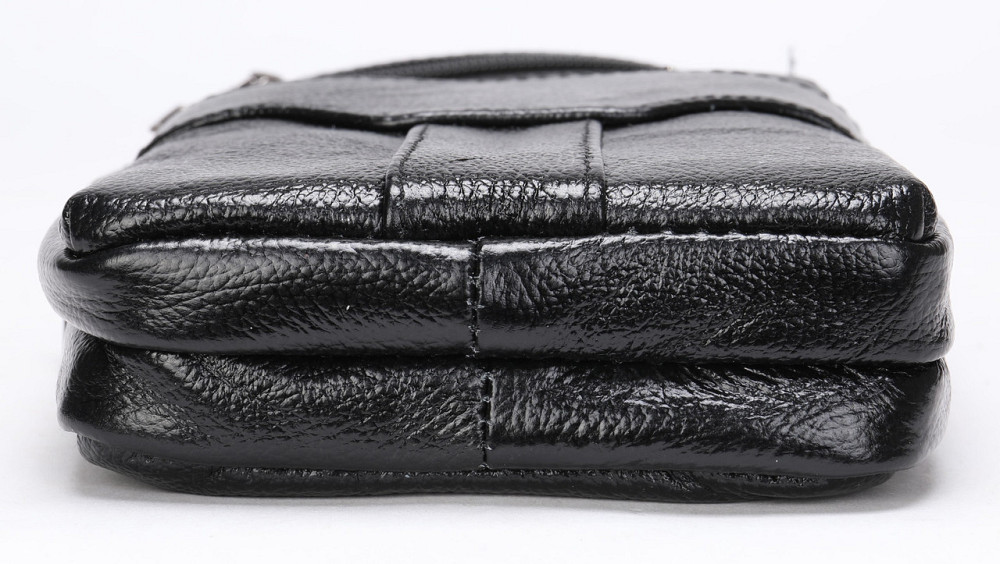 Небольшая кожаная поясная сумка Черный (Vintage) Киев - изображение 3