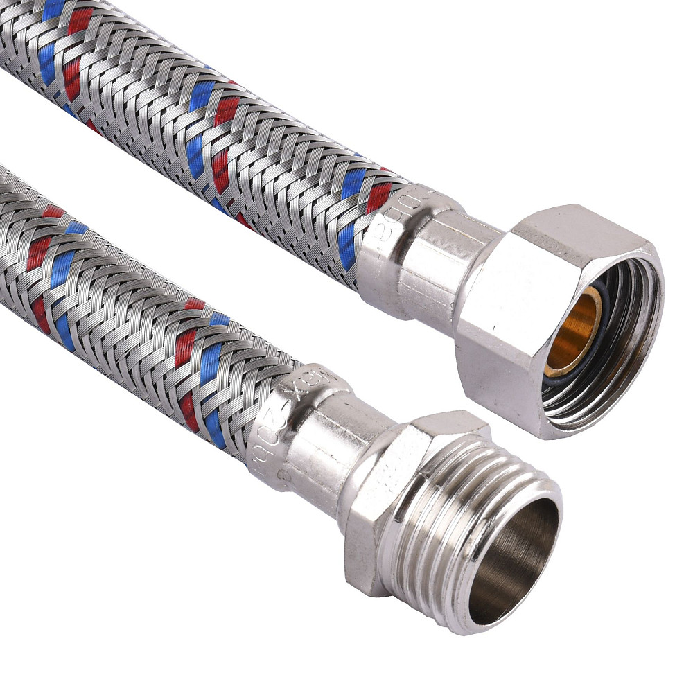 Шланг нержавіюча сталь SOLOMON 1/2″х1/2″ ЗВ 0,7м  HS31 Тернополь - изображение 1