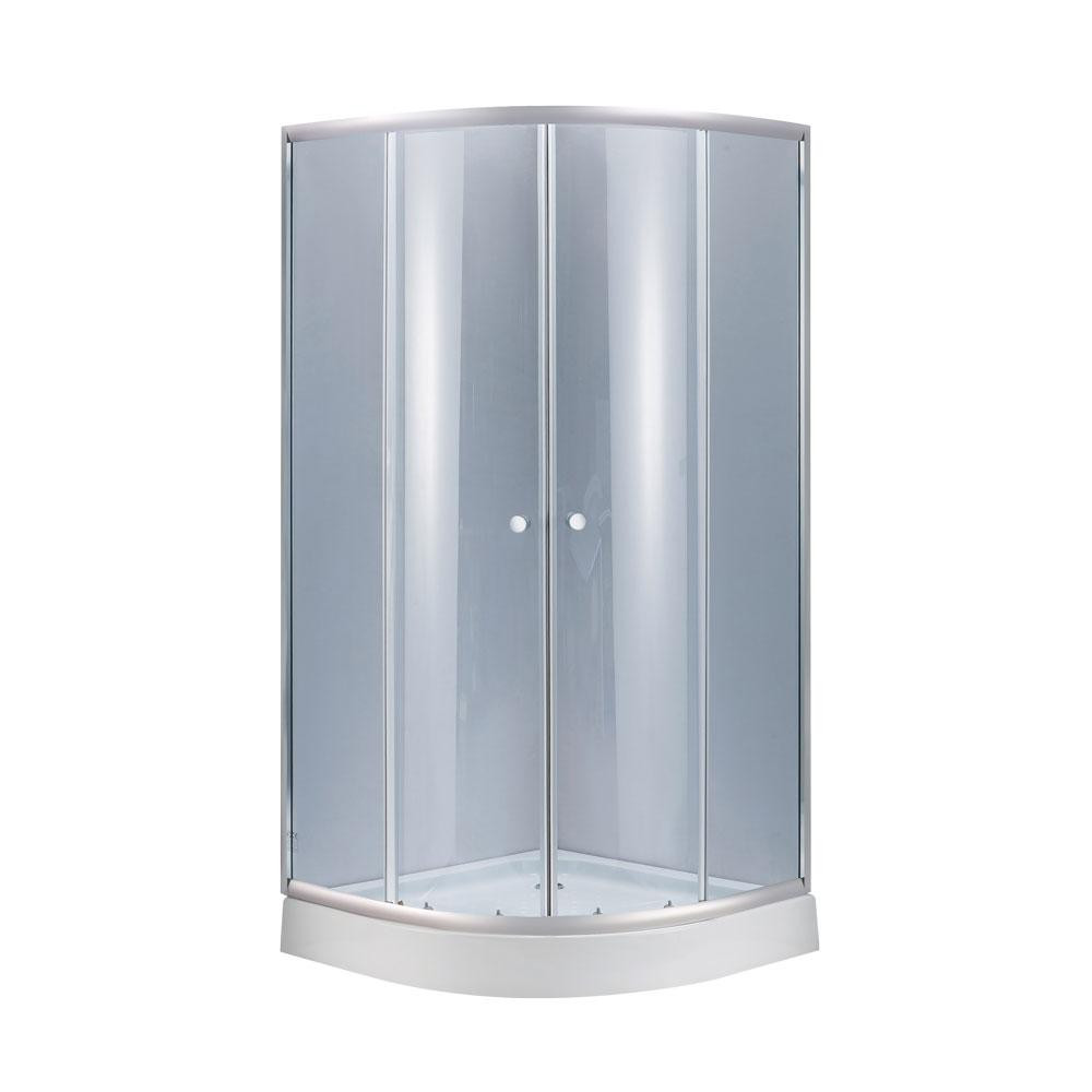 Душевая кабина Lidz Latwa SC90x90.SAT.LOW.GR, стекло тон. 4 мм + Lidz Душевой поддон KAPIELKA ST90x90x14 Киев - изображение 1