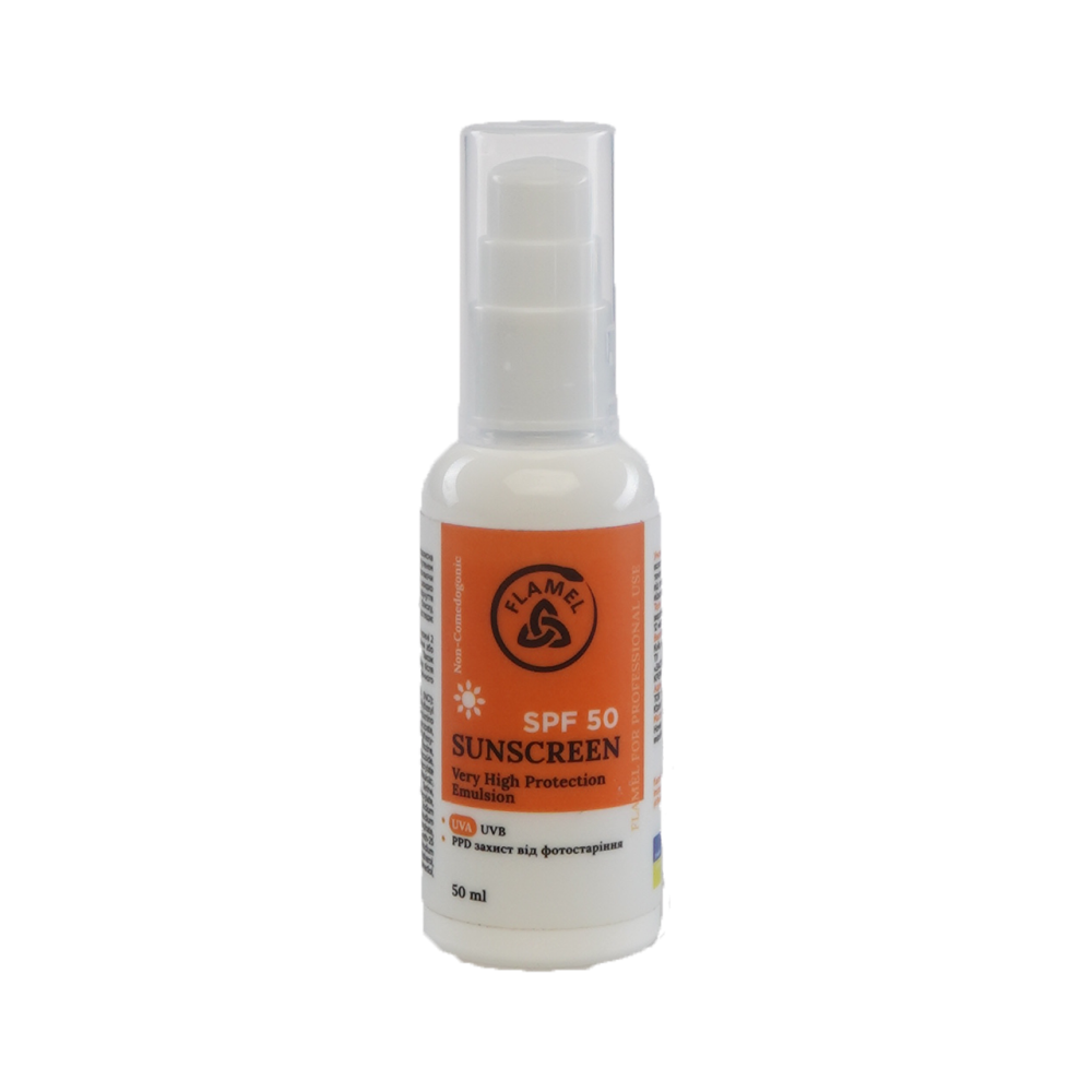 Сонцезахисна емульсія для обличчя SPF50+ FLAMEL SUNSCREEN, 50 мл Дніпро - фото 1