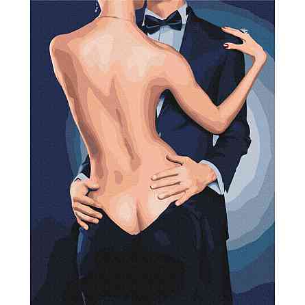 Картина за номерами "Обійми джентельмена" BS53917, 40x50 см Вінниця