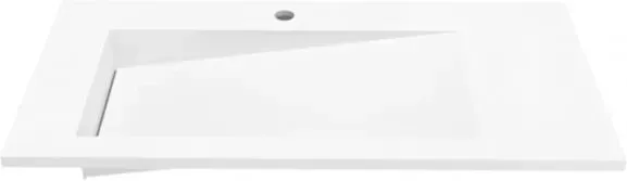 Раковина  Cristalstone Linea Ideal 90X45Cm Lewa Biały Satynowy Mat (U900MBLOLBCR) Киев - изображение 1