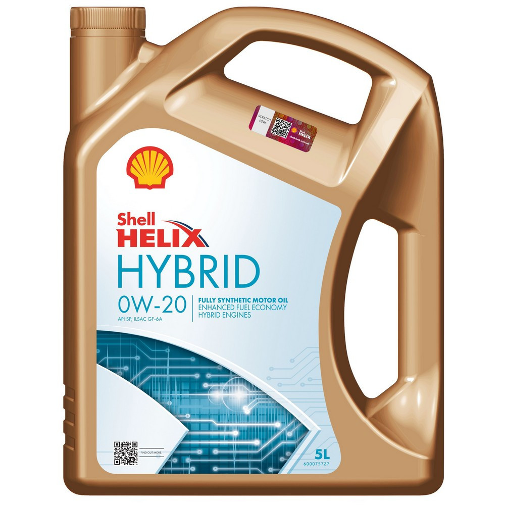 Shell Helix Hybrid 0W-20, 5 л (2025) — Повністю синтетична моторна олива для гібридних бензинових двигунів Ковель - фото 1