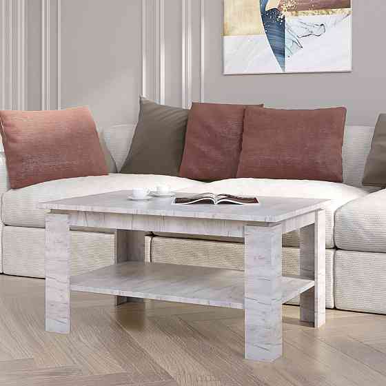 Стол журнальный Эверест Соната СЖ-910 для гостиной дуб крафт белый (DTM-2709) Львов