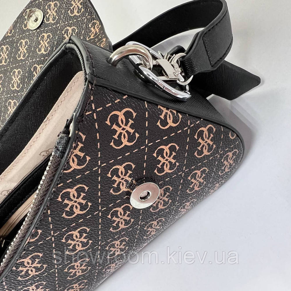 Жіноча сумочка на плече Guess (813019) brown Київ - фото 6