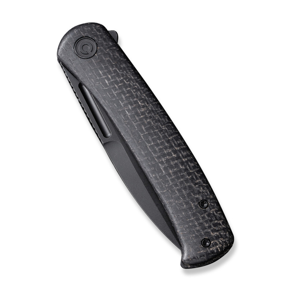 Ніж складаний туристичний Civivi Caetus Flipper, (8.8 см) Damascus / Carbon Fiber Київ - фото 4