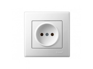 LESYA білий Розетка внутрішня без заземлення Лезард Житомир - изображение 1