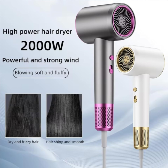 Фен Numoya Jetspeed 1400 Вт з іонізацією, 3 режими швидкості, магнітний дифузор і концентратор, професійний фен для волосся Київ