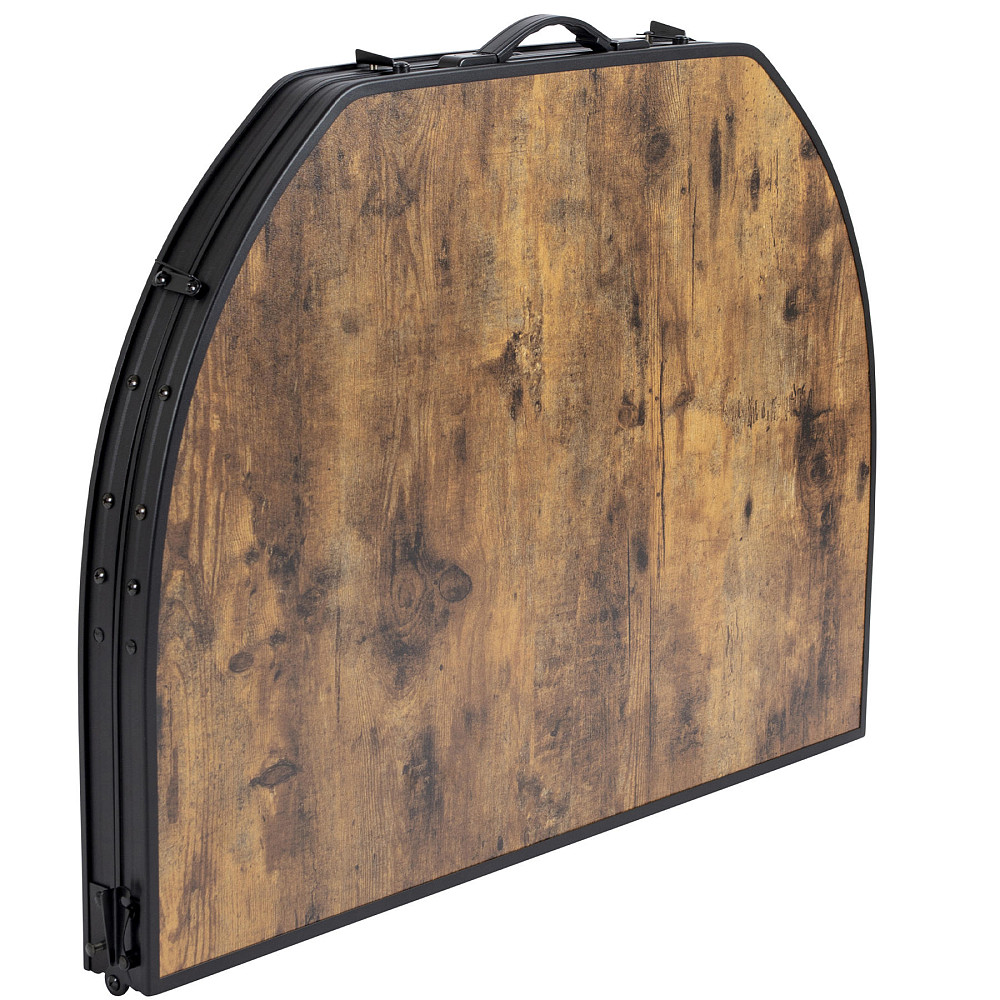 Стол Bo-Camp Melrose Oval 120x80 cm Black/Wood look (1404220) Вінниця - фото 9