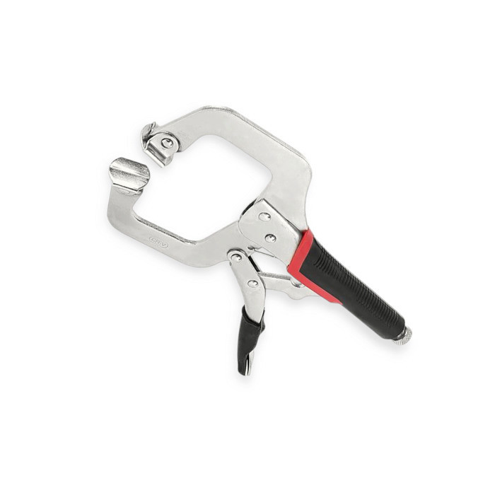 Затискач із C-подібними губками (кліщі затискні) 280 мм обгум. ручка Мукачево - фото 1