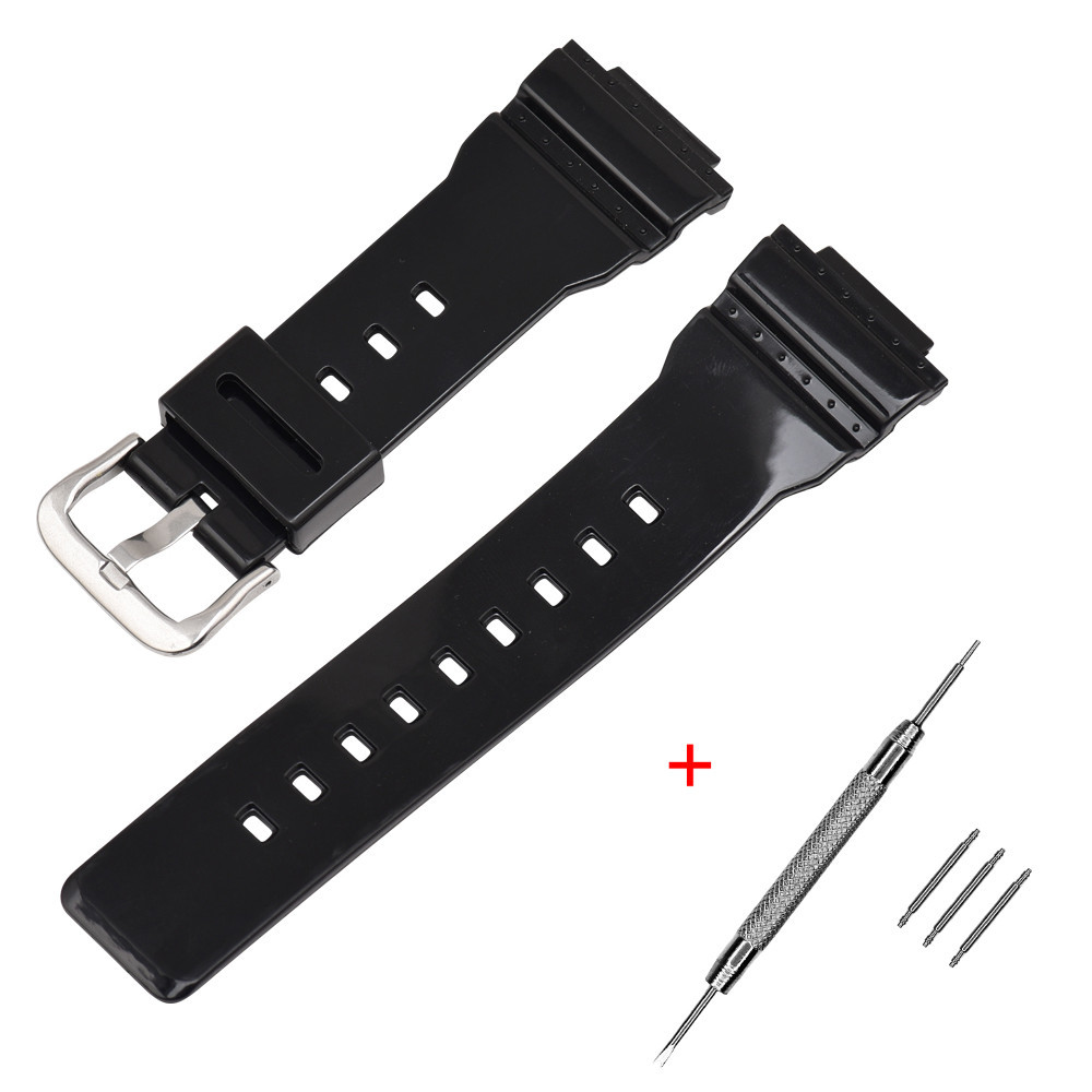 Ремінець для Casio G-Shock DW-5600 Black-Glossy SI SBR Київ - фото 1