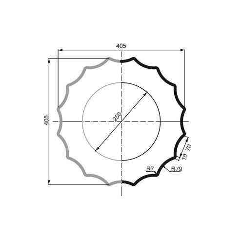 Колонна фасадная Prestige Decor LC 106-21 Half Днепр
