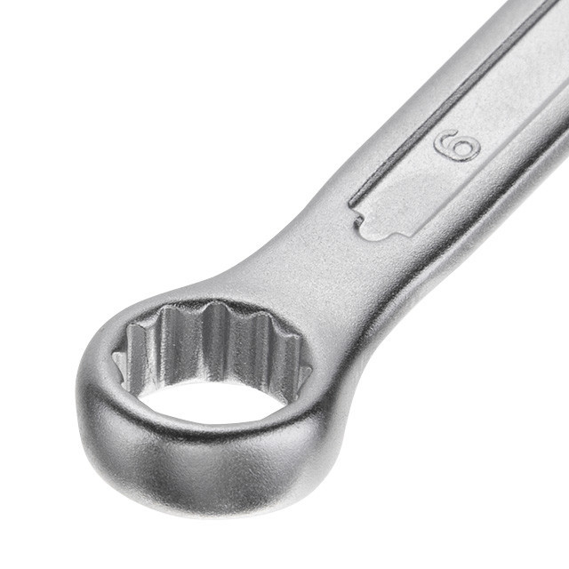 Ключ комбинированный, 9 мм, Cr-V, покрытие: сатин-хром, DIN3113, STORM INTERTOOL XT-1009 Киев - изображение 3