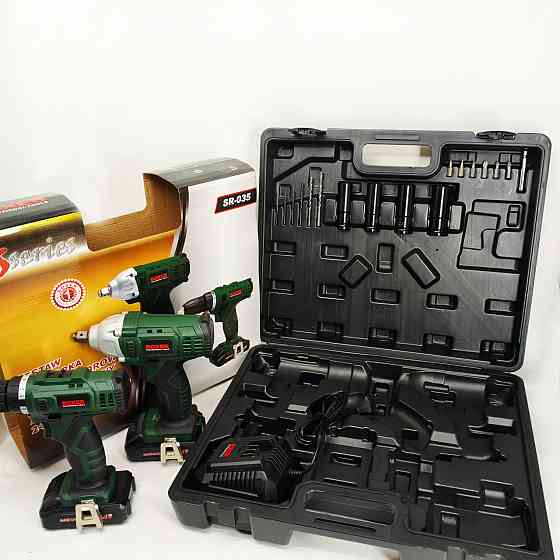 Набори інструментів для авто, Бюджетний надійний шуруповерт, Шуруповерт з набором біт в кейсі CV-29 Львів