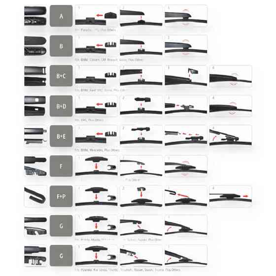 Щітка склоочисника заднього Carway безкаркасна flat Rear 400 мм (+ 8 адапт.) Мукачево