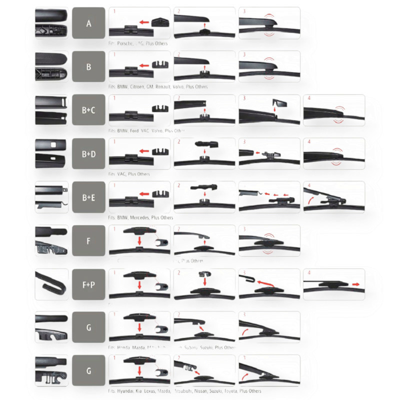Щітка склоочисника заднього Carway безкаркасна flat Rear 400 мм (+ 8 адапт.) Мукачево - фото 4