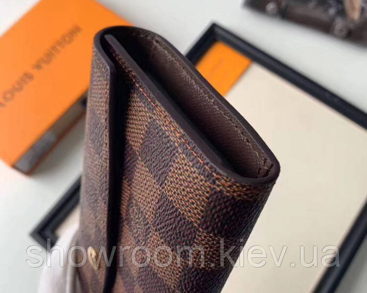 Женский вместительный кошелек ЛВ (20005-1) brown Lux Киев - изображение 2