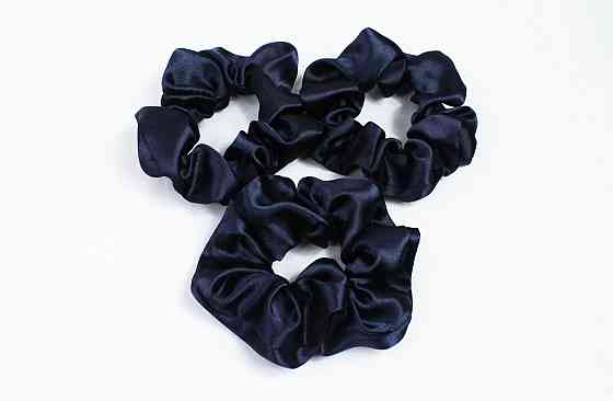 Набір гумок для волосся атласний Синій Харків