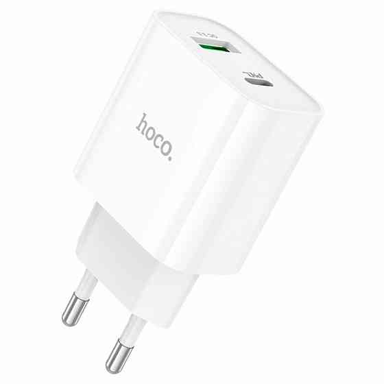 Мережевий зарядний пристрій HOCO C80A Plus Rapido PD20W+QC3.0 charger White Киев