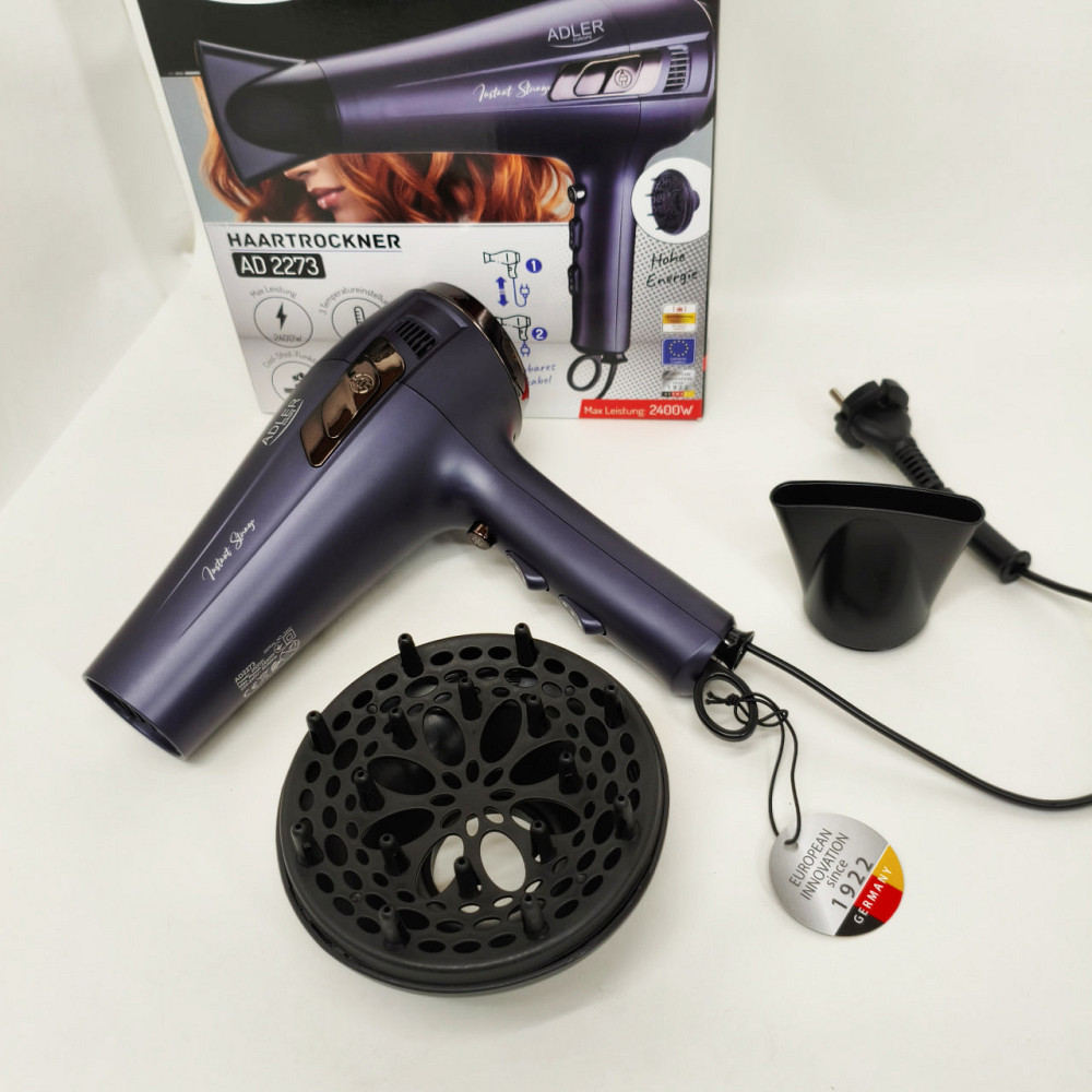 Мощный фен для быстрой укладки волос, Фен для укладки волос салонный с ионизацией PW-86 Львов - изображение 3