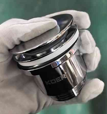 Донний клапан для раковини Koer PW-11-01 1 1/4''  універсальний  СLICK-СLACK (Колір хр ( 10662 ) Харків