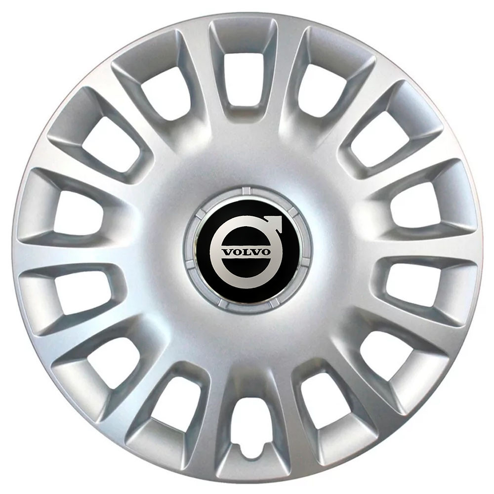 Автомобільні модельні ковпаки R14 Volvo 214 4шт, SJS, сріблясті Київ - фото 1