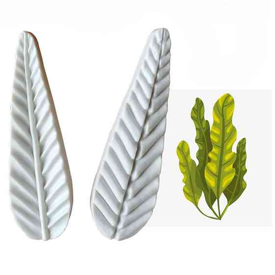 Силиконовый молд Морские водоросли 34 на 110 мм белый Киев