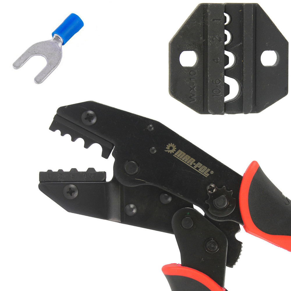 Клещи-кримпер для разъемов с 5 комплектами переменных матриц в кейсе Mar-Pol (M49533) Нововолынск - изображение 8