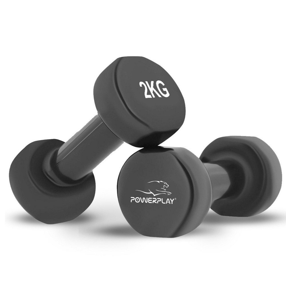 Набір гантелей в кейсі 9 кг. PowerPlay 4121 Fitness Dumbells (2шт.*1кг. 2шт.*1,5кг. 2шт.*2кг.) Кам'янське - фото 7