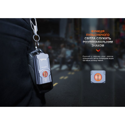 Ліхтар Fenix E03R V2.0 Grey (E03RV20GR) Вінниця - фото 6