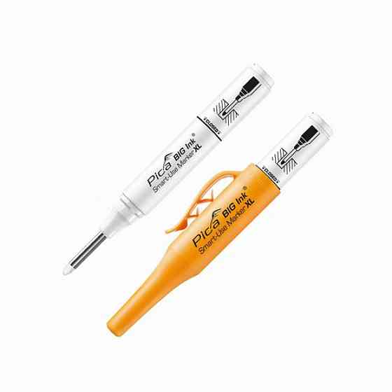 Маркер фірмовий з довгим носиком Pica BIG (170/52) Ink Smart-Use Marker XL, білий Одеса