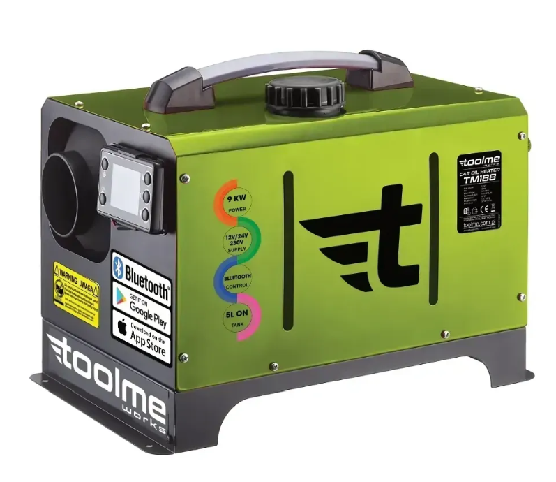 Дизельний автономний обігрівач 9 кВт TOOLME TM188 (230V/12V/24V) керування Bluetooth (Android / iOS) + пульт ДК Київ - фото 2