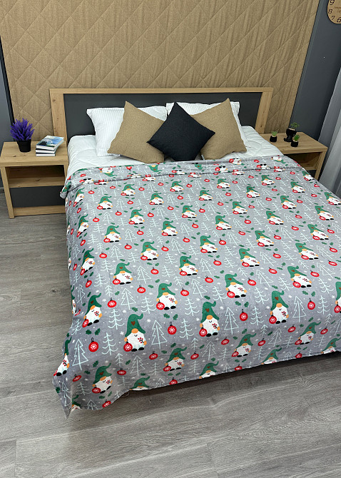 Плед-покрывало Decorator WellSoft 180х220 см с рождественским принтом (87-338) Киев - изображение 5