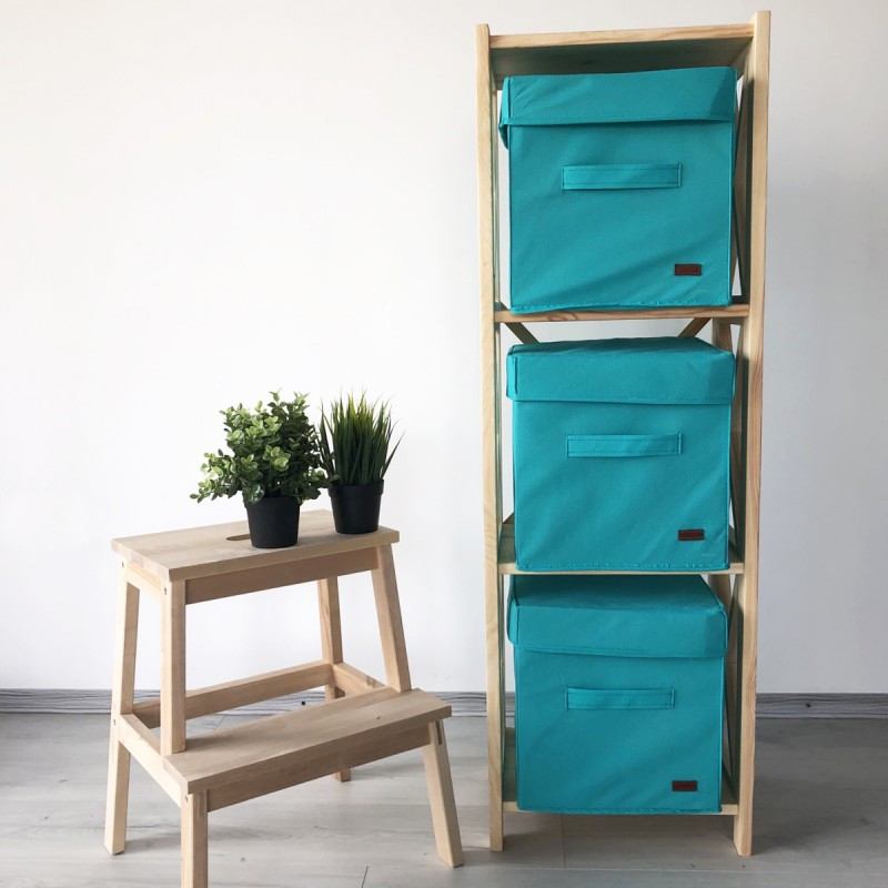 Короб с крышкой для хранения вещей HY-Kr-lzr (Лазурь) Сумы - изображение 3