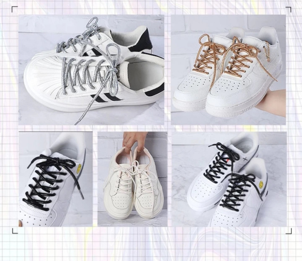 Шнурки блестящие глиттерные Розовый Смела - изображение 2