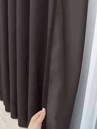 Комплект готовых штор VR-Textil Рогожка TERRA LUXE № 2066ш Венге 200х270 см 2 шт (32-465) Киев