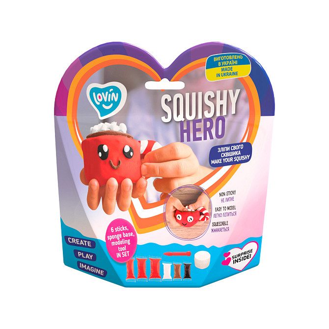 Squishy CupCao ТМ Lovin Набір для ліплення з повітряним пластиліном, шт Киев - изображение 1