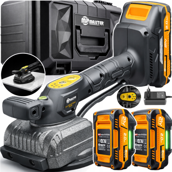 Віброприсоска для плитки + 2 акумулятори 2Аг 21В Majster Pro (Польща) Київ