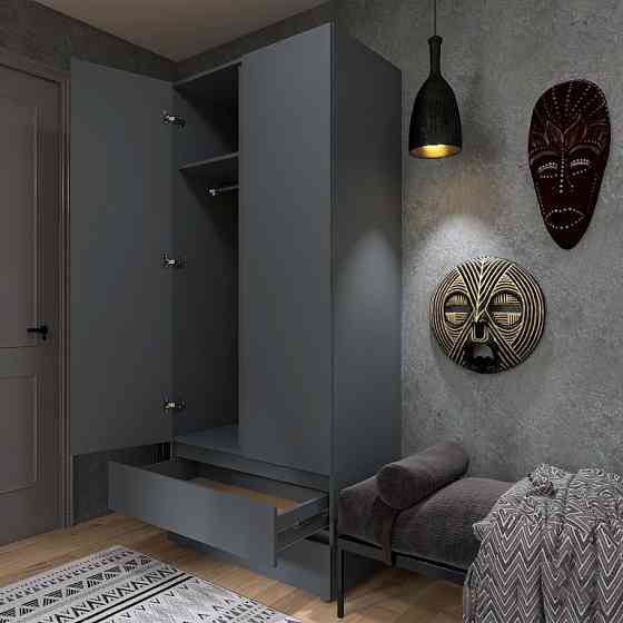 Шкаф двухдверный Эверест ШЛ-2 Лайт Графит (DTM-4912) Днепр