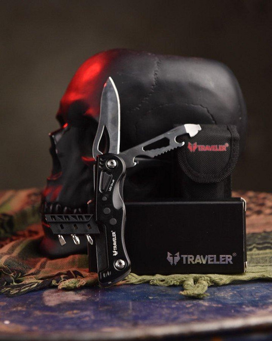 Мультитул сірий с фонариком и битами ВН11057 Одесса - изображение 6